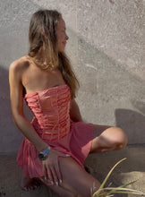 Load image into Gallery viewer, PEACH CORSET DRESS