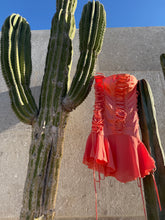 Load image into Gallery viewer, PEACH CORSET DRESS