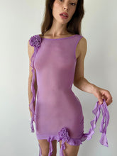 Load image into Gallery viewer, LAVENDER CHIFFON MIDI DRESS