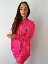 Load image into Gallery viewer, PINK GLITTER OVERSIZED SHIRT