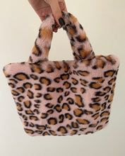 Load image into Gallery viewer, CHEETAH PRINT FAUX FUR BAGS