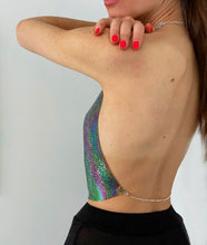 Load image into Gallery viewer, MERMAID BACKLESS STRAPPY CROP TOP