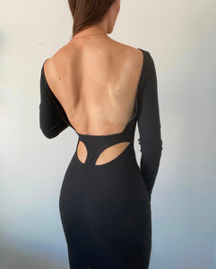 BLACK CUTOUT DRESS