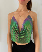 Load image into Gallery viewer, MERMAID BACKLESS STRAPPY CROP TOP