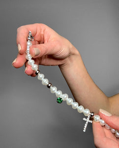 PEARL CROSS NECKLACE