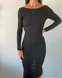 BLACK CUTOUT DRESS