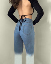 Load image into Gallery viewer, BLUE TWO TONE CONTRAST JEANS