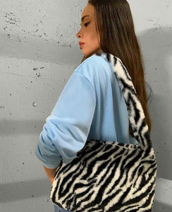 FAUX FUR TOTE BAGS